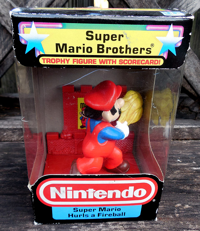 Vintage Rare 1980's Super Mario Bros. Mario Clip On & Pop Up Spring Toy  Nintendo