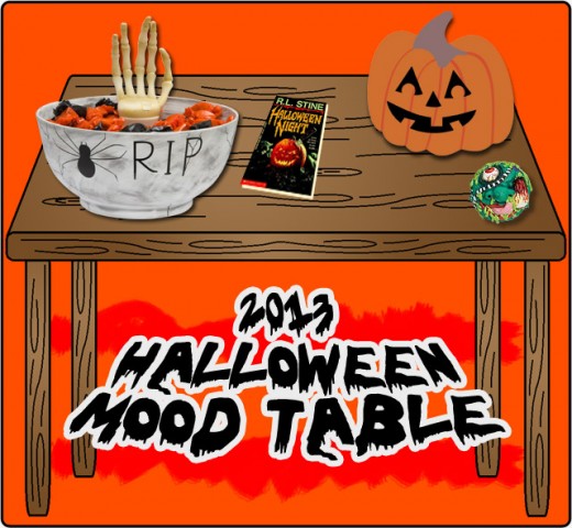 The 2013 Halloween Mood Table! Dinosaur Dracula! The 2013 Halloween Mood Table! Dinosaur Dracula!