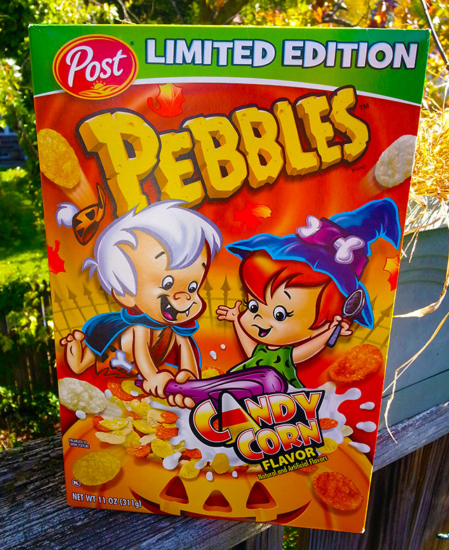 Candy Corn Pebbles Cereal! Dinosaur Dracula!