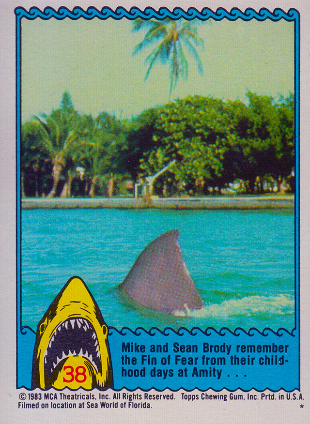 Topps/1983 JAWS 3-D ODDBALL TRADING CARD SET IS ACTUALLY IN 3-D w/ GLASSES! 