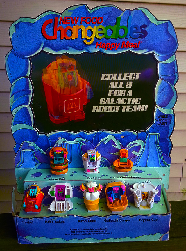 LOOSE McDonald's 1989 NEW FOOD CHANGEABLES Food ROBOT Transformer PICK UR TOY 