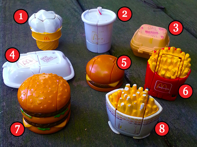 Mcdonalds transforming food store toys