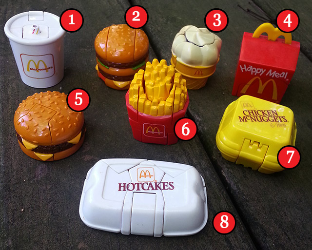 McDonald's Food Maker Sets - Kids Happy Meal - Hamburgers - Shakes -  McNuggets - Fries 