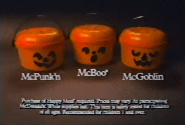 2022 McDONALD'S Halloween Bucket Pail Classic Boo Buckets HAPPY