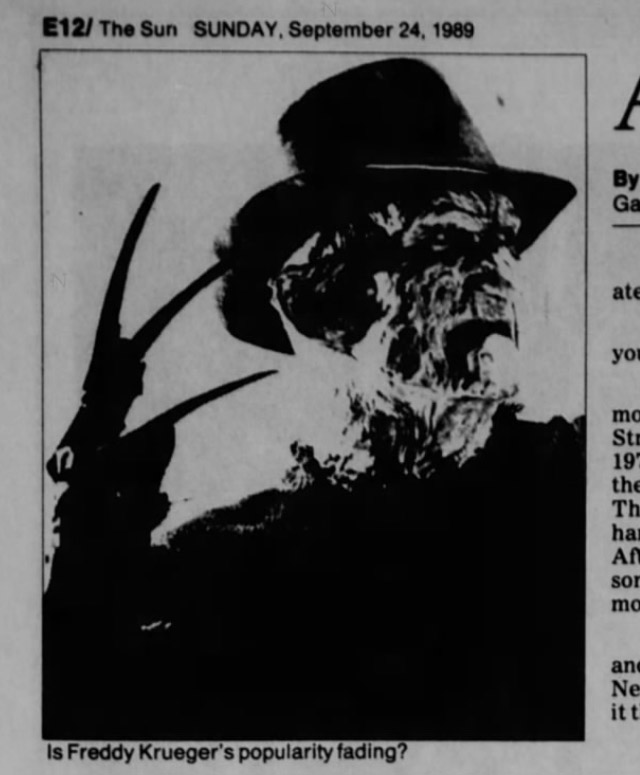 Old News 2 Freddy Krueger Clippings Dinosaur Dracula 