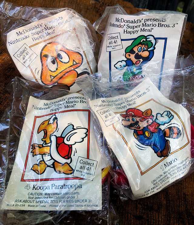 Super Mario Bros. 3 Happy Meal from 1990 Dinosaur Dracula