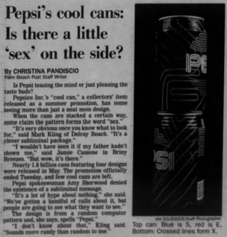 The Pepsi "SEX" Can, from 1990! | Dinosaur Dracula!