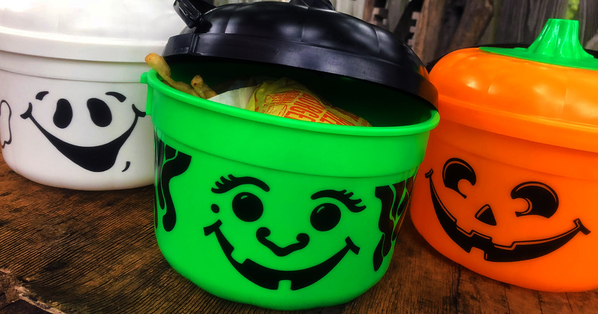 The 1992 McDonald's Halloween Pails! | Dinosaur Dracula!