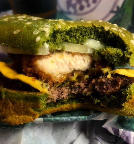 Burger King's NIGHTMARE KING Burger! Dinosaur Dracula!