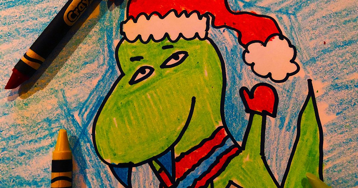 Christmas Memories in Crayon, Volume II! | Dinosaur Dracula!