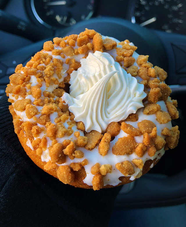 Tim Hortons Has A New Oreo Dream Donut That's Topped With Vanilla Icing And  Cookie Pieces