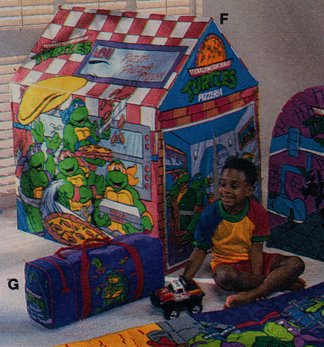 Vintage 1991 Teenage Mutant Ninja Turtles Slumber Play Tent