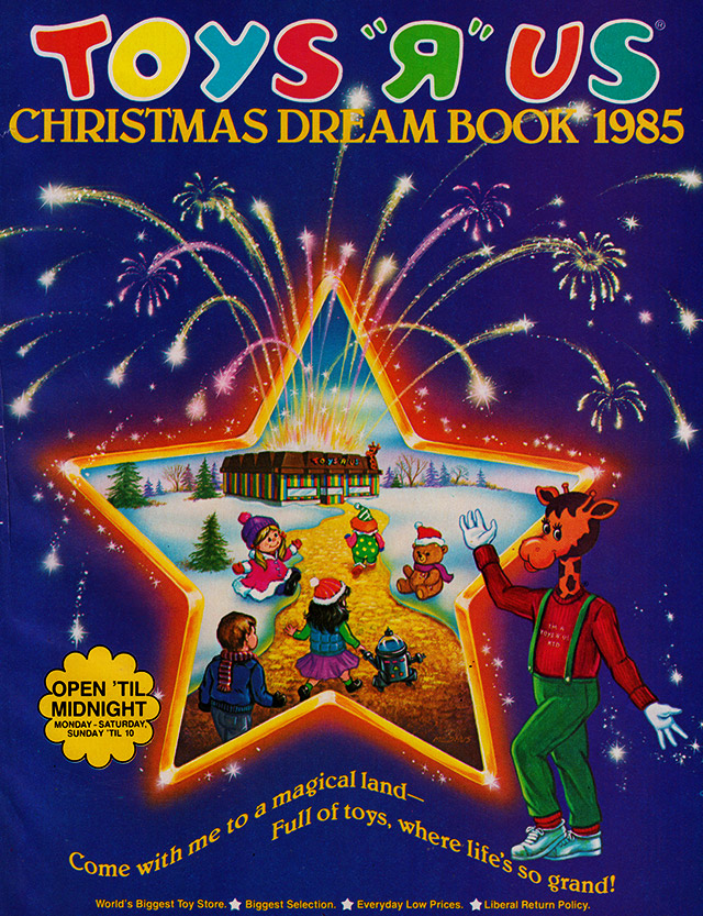 1985 Toys "R" Us Christmas Dream Book! Dinosaur Dracula!