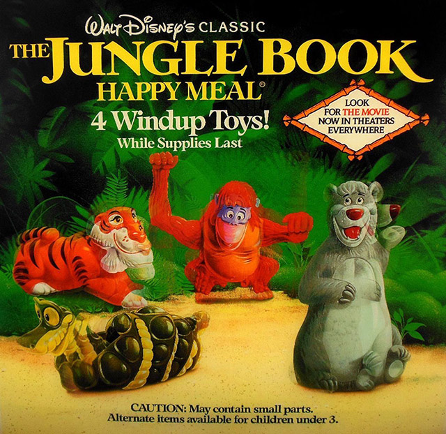 The Jungle Book Happy Meal Box 1989 New Condition 